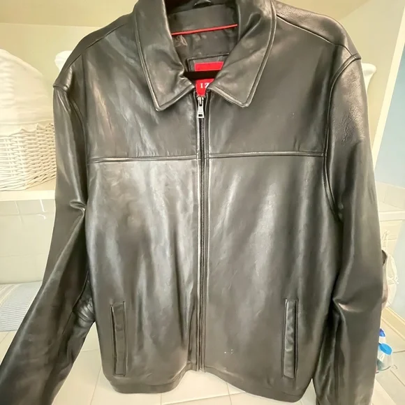 Izod Jackets Coats Mens Leather Jacket Poshmark - Main Image